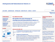 Tablet Screenshot of agswn.de